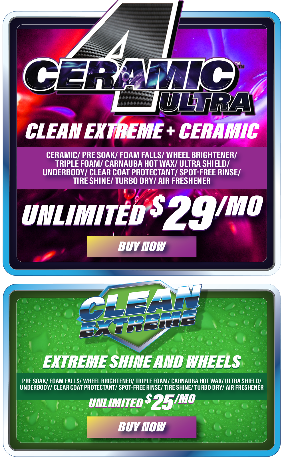 Unlimited Wash Club Green Clean Express Auto Wash